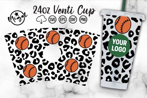 Baseball Cold Cup Wrap SVG: Graphics for Crafts