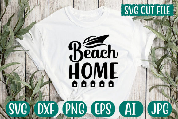 Beach Home Svg: Clean Graphics for T-Shirt Designs & Editorial Content
