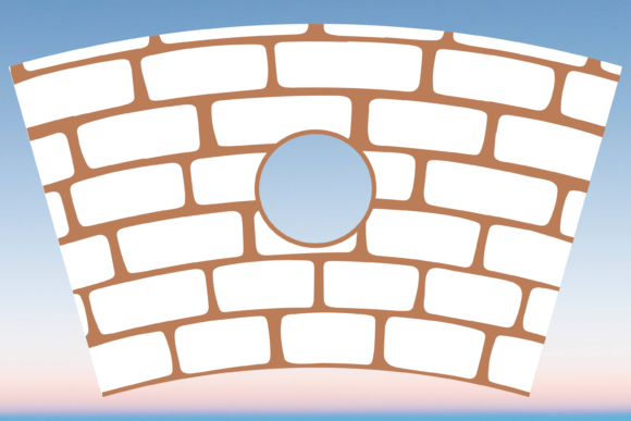 Brick Pattern Wrap Svg for Graphics & Print Templates