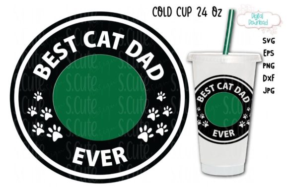Cold Cup Ring SVG: Best Cat Cup 24 Oz Graphics & Illustrations