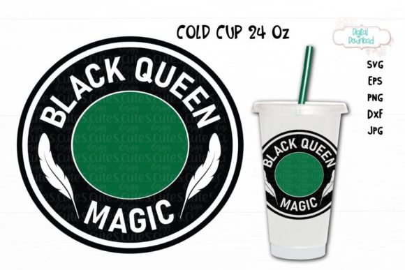Cup Ring 24 Oz, Black Queen Magic Cup Graphics & Illustrations