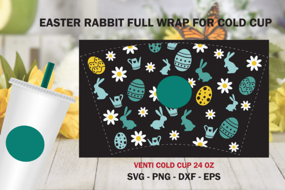Easter Flower Full Wrap Cold Cup 24 Oz Graphics & Illustrations Review
