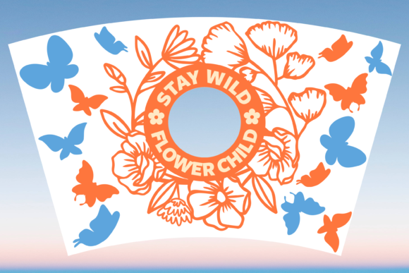 Flower Child Boho SVG Graphics for Print Templates