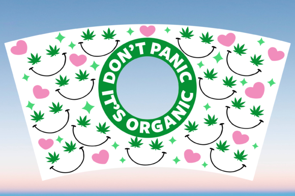 Funny Weed Starbucks Hot Cup SVG Graphics & Print Templates