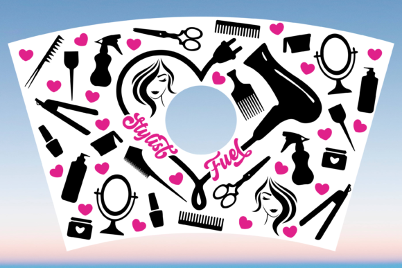 Hair Stylist Fuel Starbucks Cup Wrap SVG: Real Project Review