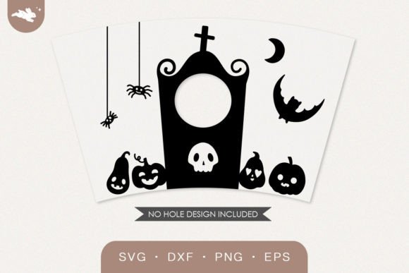 Halloween Cup Wrap SVG: Graphics for Crafts & Branding