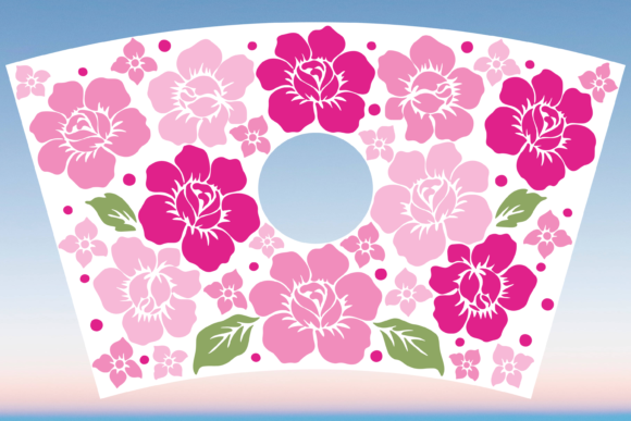 Pink Roses Floral Graphics & Print Template Review