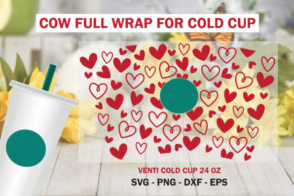 Valentine Full Wrap Venti Cold Cup 24 Oz: Graphics & Illustrations Review