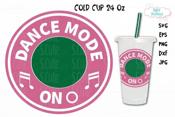 Venti Cold Cup SVG: Dance Mode Illustrations & Graphics
