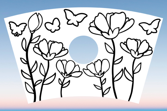 Wildflower Floral Graphics for Print Templates
